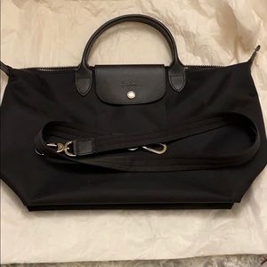 'Medium Le Pliage Neo' Nylon Top Handle Tote